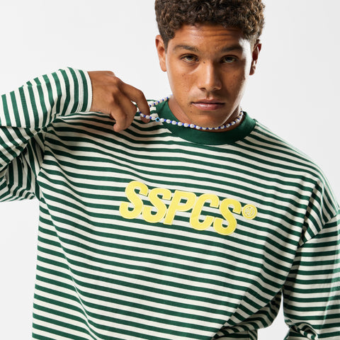 The SSPCS Striped Longsleeve - Green Yellow