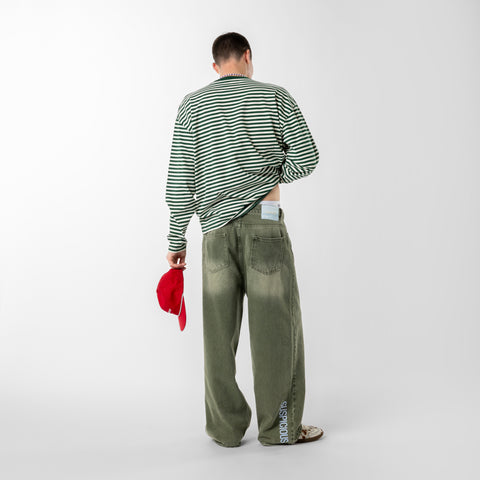 PL / The SSPCS Striped Longsleeve - Green Yellow