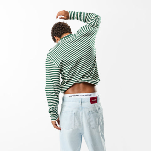 The SSPCS Striped Longsleeve - Green Yellow