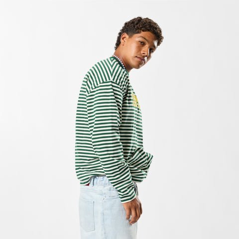 The SSPCS Striped Longsleeve - Green Yellow