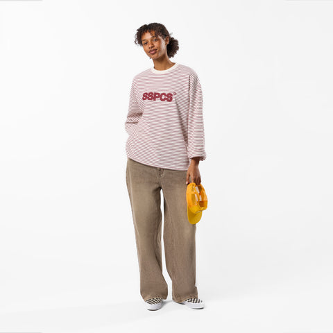 PL / The SSPCS Striped Longsleeve - Red & White