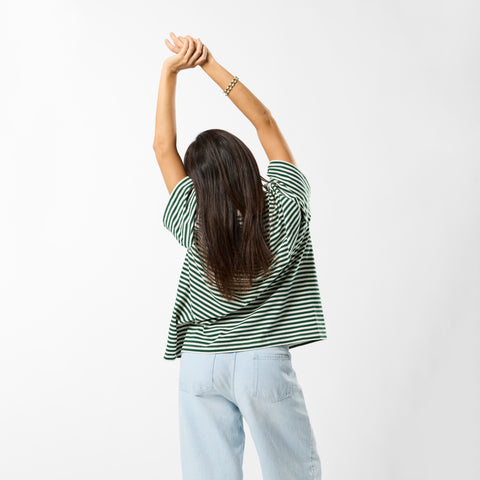 EoS / The SSPCS Striped Tee - Forest Green