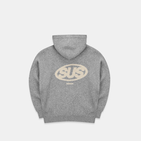 Fall / The SUS Knitted Hoodie - Heather Grey
