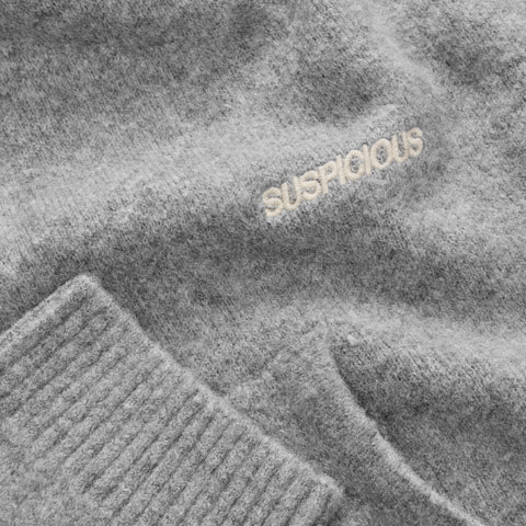 Fall / The SUS Knitted Hoodie - Heather Grey