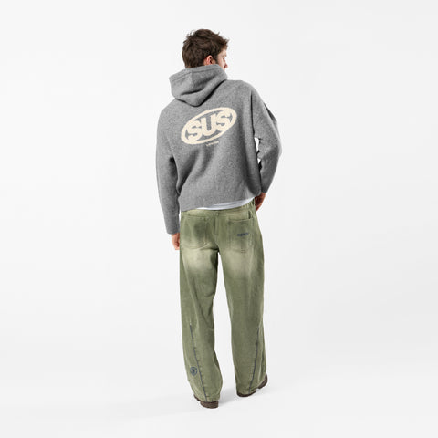 Fall / The SUS Knitted Hoodie - Heather Grey