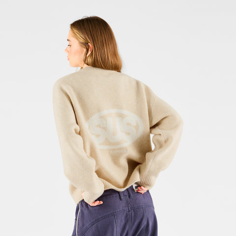 Fall 1 / The SUS Knitted Sweat - Dune & Off-White