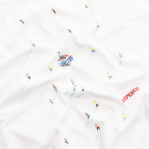 Winter1 / The Skier Tee - White