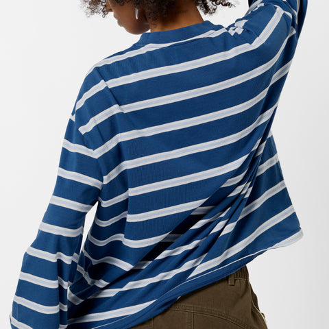 Bestsellers Variants / The Slanted Striped Longsleeve - Nightfall