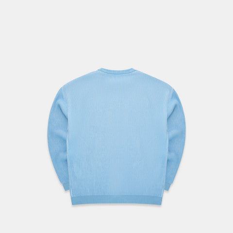 Pre Spring Drop / Slanted Vintage Knit - Celestial Blue