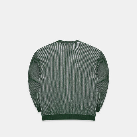 Pre Spring Drop / Slanted Vintage Knit - Green