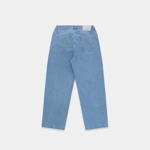 Wide Leg Denim - Mediterranean Blue