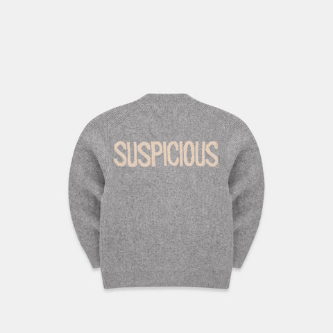 Everything Knitted / The Suspicious Knitted Cardigan - Heather Grey