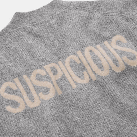 Everything Knitted / The Suspicious Knitted Cardigan - Heather Grey