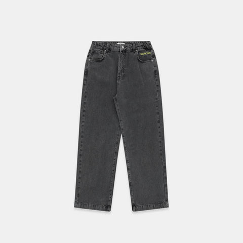 Pre Spring Drop / Wide Leg Denim - Black & Yellow