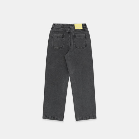 Pre Spring Drop / Wide Leg Denim - Black & Yellow