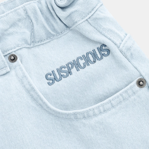 Pre Spring Drop / Wide Leg Denim - Bleached & Blue