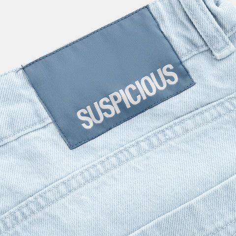 Pre Spring Drop / Wide Leg Denim - Bleached & Blue