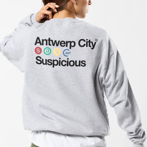 Store Excl. / The Antwerp City I Crewneck - Neutral Heather