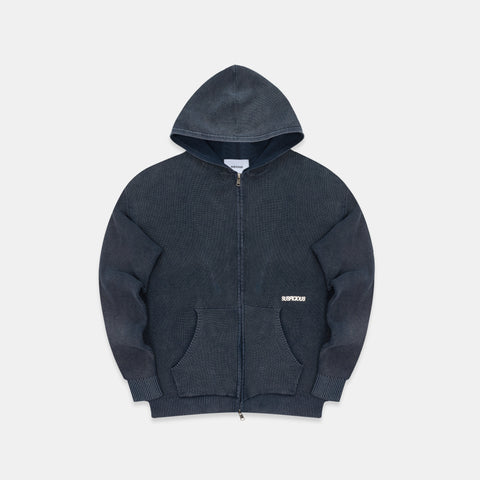 EoS / The Essentials Washed Zipped Knit - Nightfall
