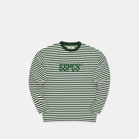 The SSPCS Striped Longsleeve - Forest Green