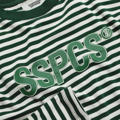 The SSPCS Striped Longsleeve - Forest Green