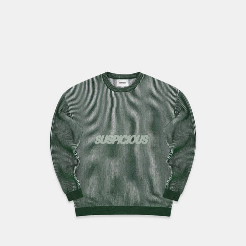 Pre Spring Drop / Slanted Vintage Knit - Green
