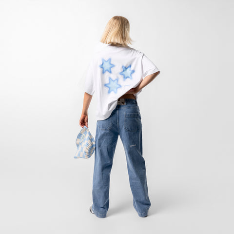 GTD2 / TriStar Blue Tee - White