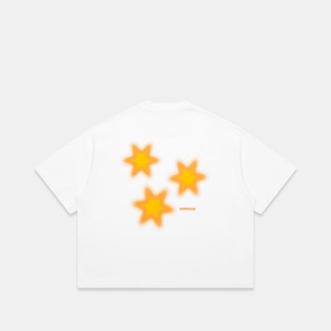 GTD2 / TriStar Orange Tee - White