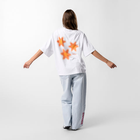 GTD2 / TriStar Orange Tee - White