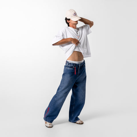 GTD2 / TriStar Orange Tee - White