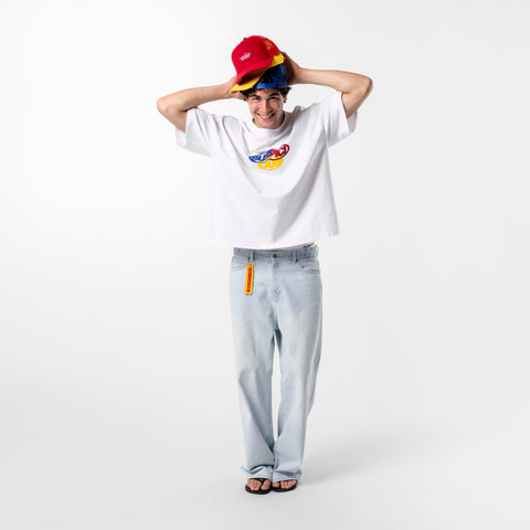 GTD2 / Tricolour Tee - White