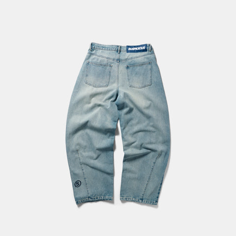Winter 1 / Two Tone Jeans - Bleached & Washed Blue