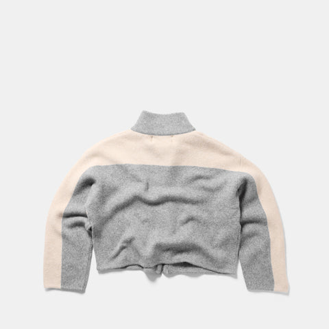 Women Drop / Val W Loose Knit Zip Up - Heather