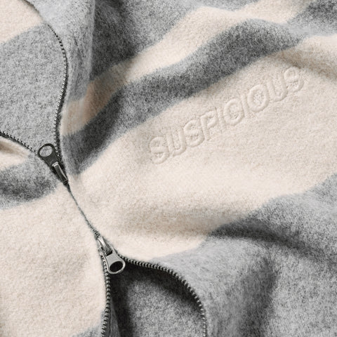 Women Drop / Val W Loose Knit Zip Up - Heather