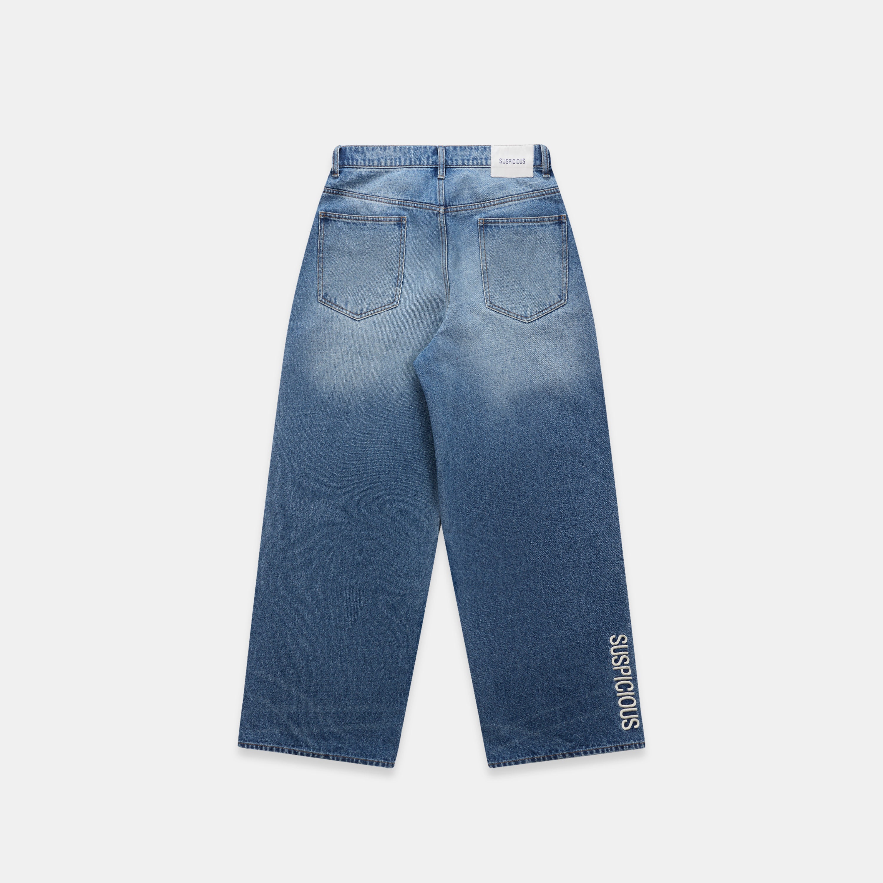 Vertified Baggy Jeans - Washed Blue – Suspicious Antwerp