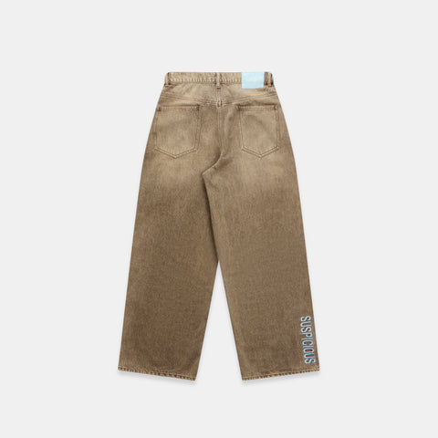Winter4 / Vertified Baggy Jeans - Washed Brown