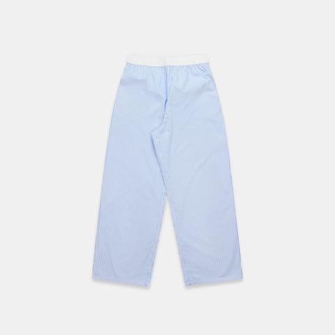Spring 1 / Vertified Striped Cotton Pants - Blue