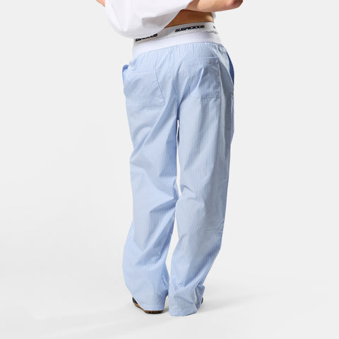 Spring 1 / Vertified Striped Cotton Pants - Blue