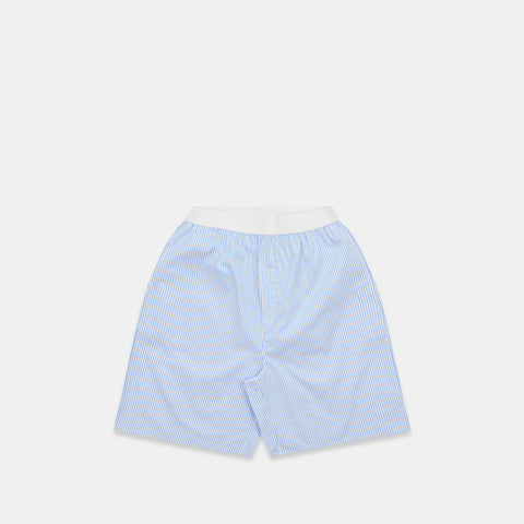 Spring 1 / Vertified Striped Cotton Shorts - Blue