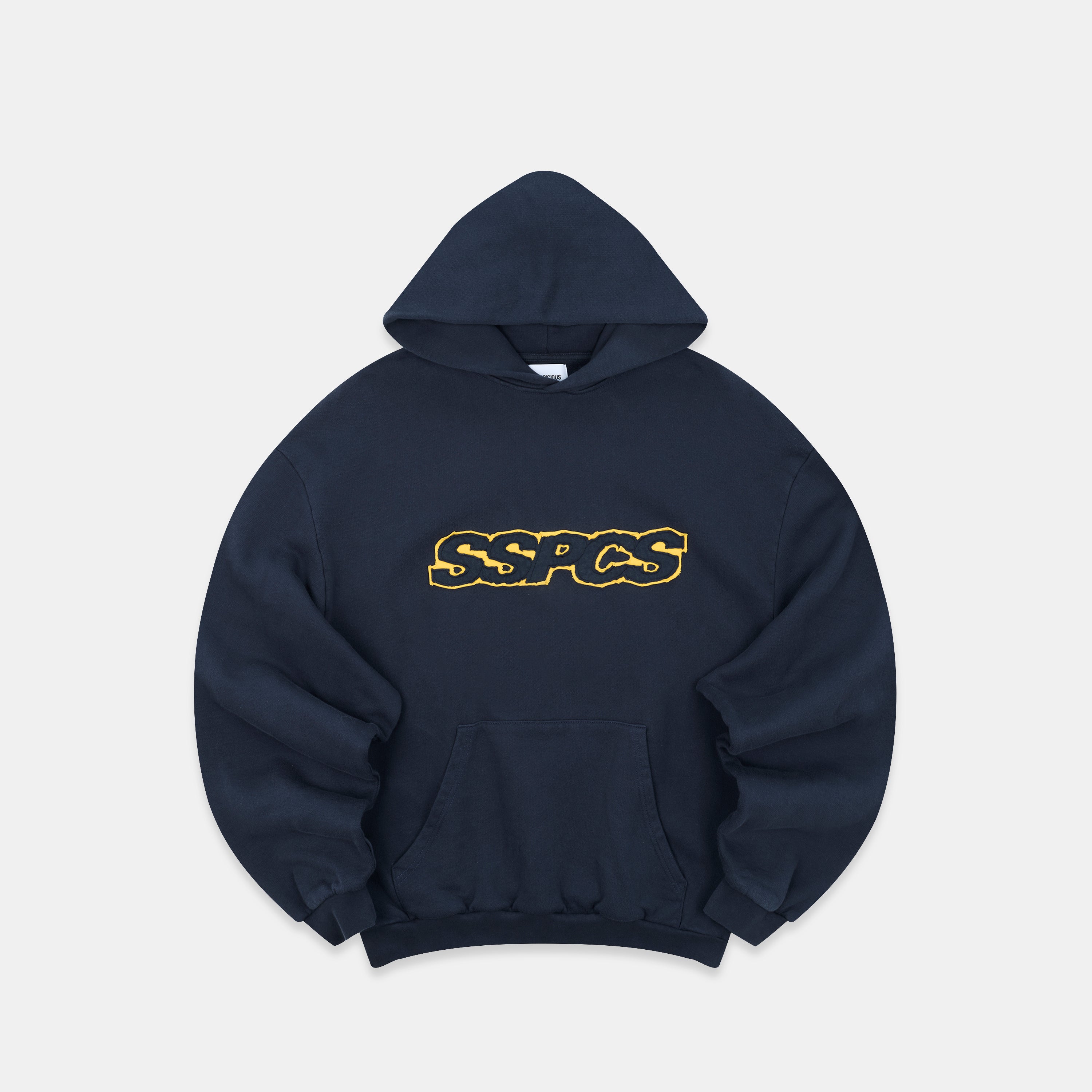 Yellow Layered SSPCS Applique Hoodie - Nightfall – Suspicious Antwerp
