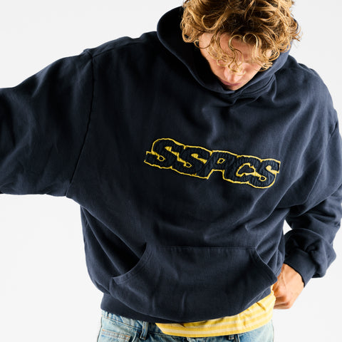Summer Stripes / Yellow Layered SSPCS Applique Hoodie - Nightfall