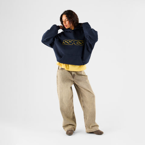Summer Stripes / Yellow Layered SSPCS Applique Hoodie - Nightfall