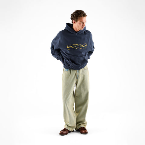 Summer Stripes / Yellow Layered SSPCS Applique Hoodie - Nightfall