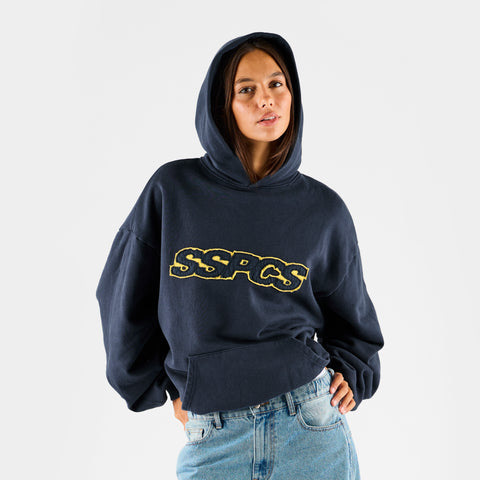 Summer Stripes / Yellow Layered SSPCS Applique Hoodie - Nightfall