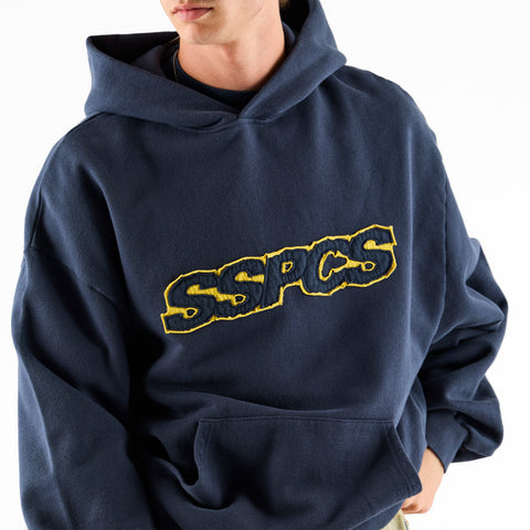 Summer Stripes / Yellow Layered SSPCS Applique Hoodie - Nightfall