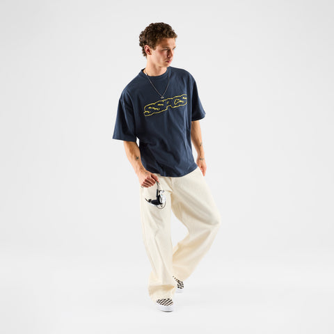 Summer Stripes / Yellow Layered SSPCS Applique Tee - Nightfall
