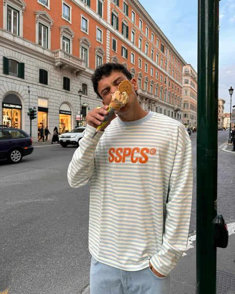 The SSPCS Striped Longsleeve - Celestial Blue II