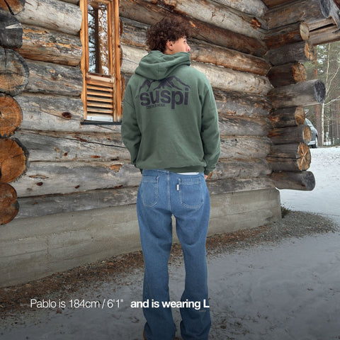 The Centre de Neige Hoodie - Forest Green