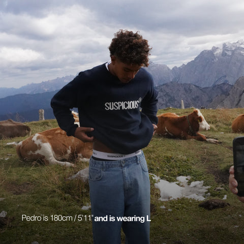 Fall '24 / The Smiley Knitted Sweat - Navy