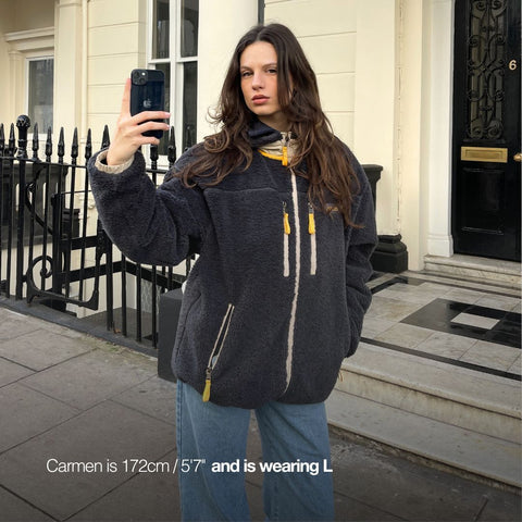 The Label Sherpa Jacket - Navy